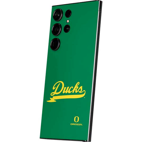 University of Oregon Ducks Logo and Wings Galaxy S25 Ultra Skin