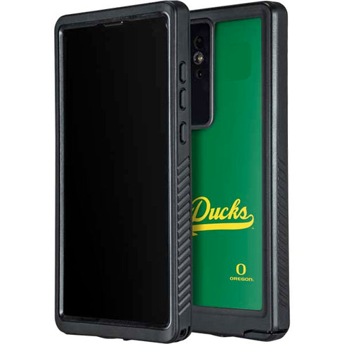 University of Oregon Ducks Logo and Wings Galaxy S24 Ultra Waterproof Case