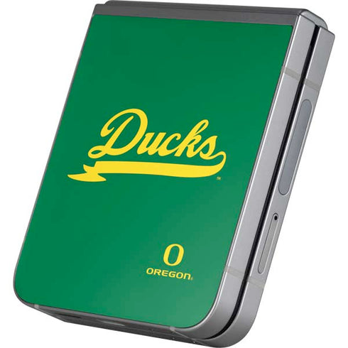 University of Oregon Ducks Logo and Wings Galaxy Z Flip6 Skin