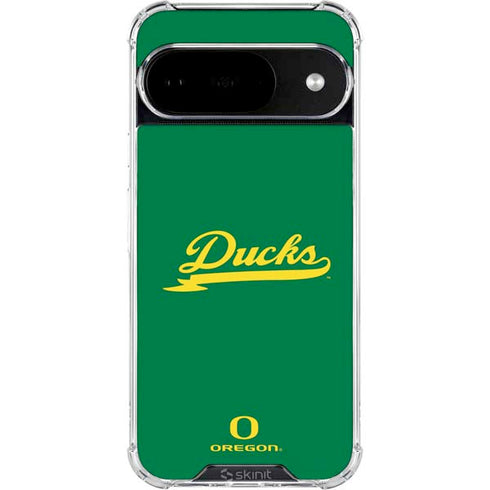 University of Oregon Ducks Logo and Wings Google Pixel 10 Clear Case