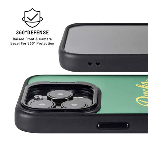 University of Oregon Ducks Logo and Wings iPhone 14 Pro Max Kickstand Case