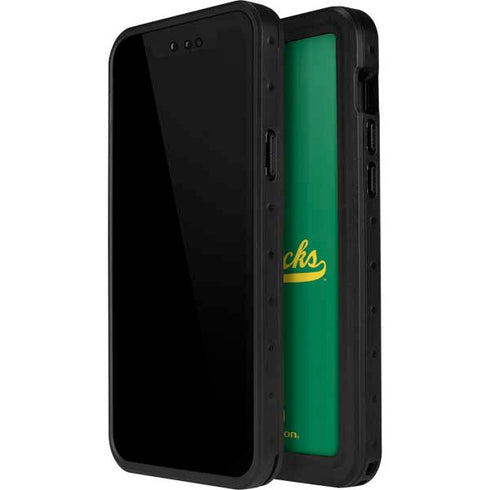 University of Oregon Ducks Logo and Wings iPhone 15 Plus Waterproof Case