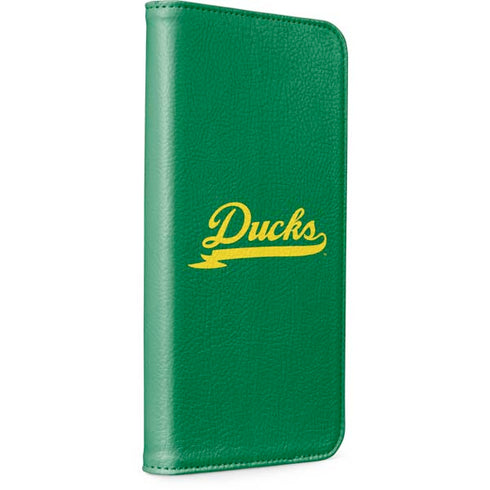 University of Oregon Ducks Logo and Wings iPhone 15 Pro Folio Case