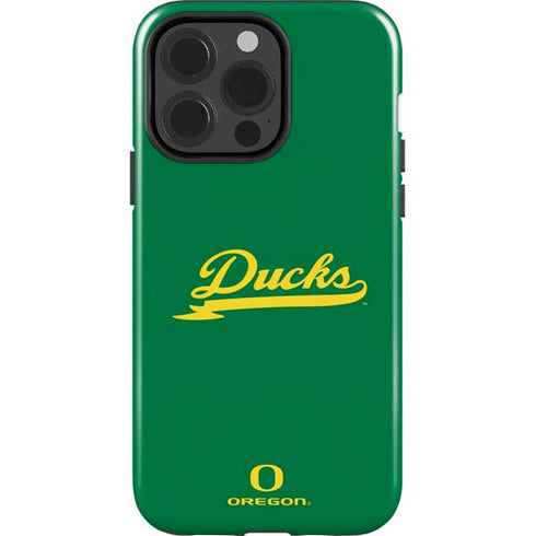 University of Oregon Ducks Logo and Wings iPhone 15 Pro Impact Case