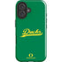 University of Oregon Ducks Logo and Wings iPhone 16 Impact Case