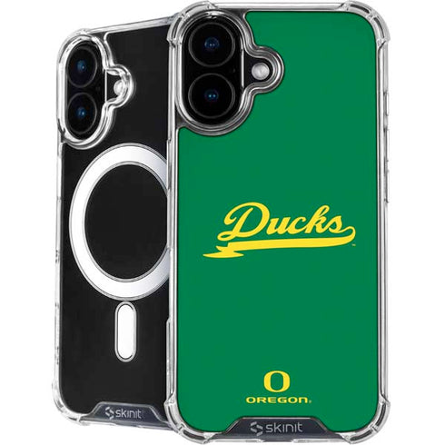 University of Oregon Ducks Logo and Wings iPhone 16 MagSafe Case