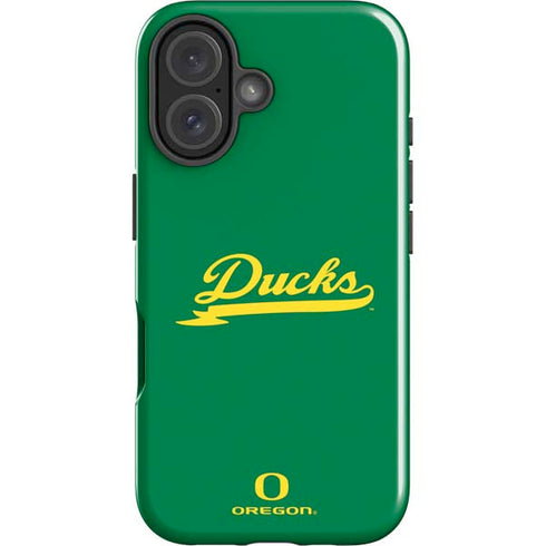 University of Oregon Ducks Logo and Wings iPhone 16 Plus Impact Case