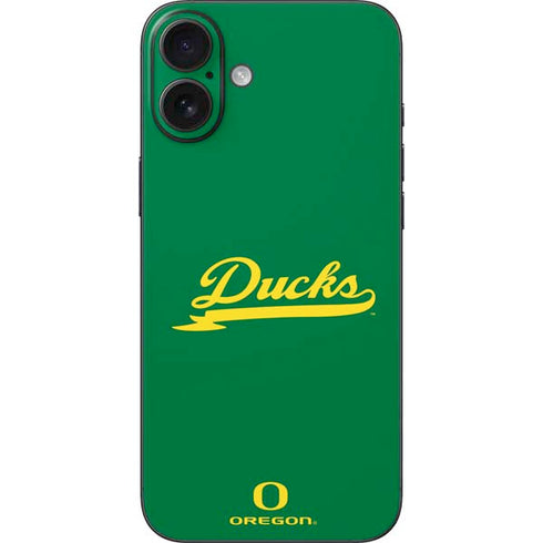 University of Oregon Ducks Logo and Wings iPhone 16 Plus Skin