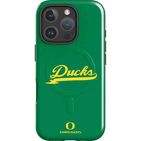 University of Oregon Ducks Logo and Wings iPhone 16 Pro Magsafe Impact Case