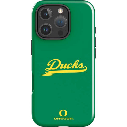University of Oregon Ducks Logo and Wings iPhone 16 Pro Max Impact Case