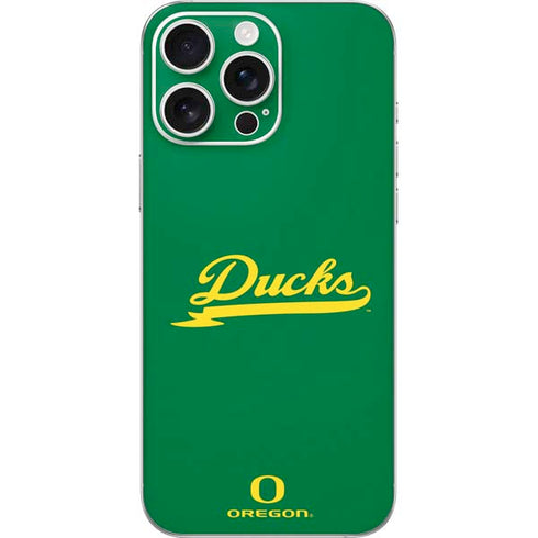 University of Oregon Ducks Logo and Wings iPhone 16 Pro Max Skin
