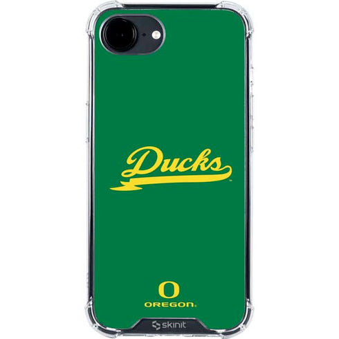 University of Oregon Ducks Logo and Wings iPhone 16e Clear Case