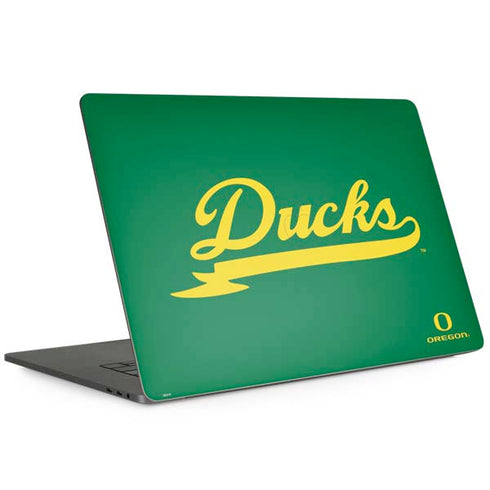 University of Oregon Ducks Logo and Wings MacBook Skins