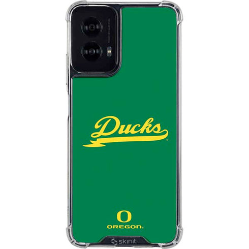 University of Oregon Ducks Logo and Wings Moto G Power 5G (2024) Clear Case