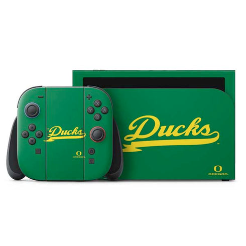 University of Oregon Ducks Logo and Wings Nintendo Skins