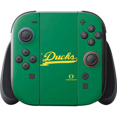 University of Oregon Ducks Logo and Wings Nintendo Switch 2 (2025) with Joy-Con Skin