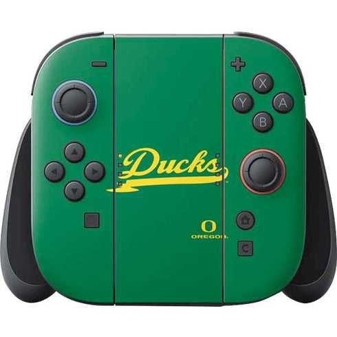 University of Oregon Ducks Logo and Wings Nintendo Skins