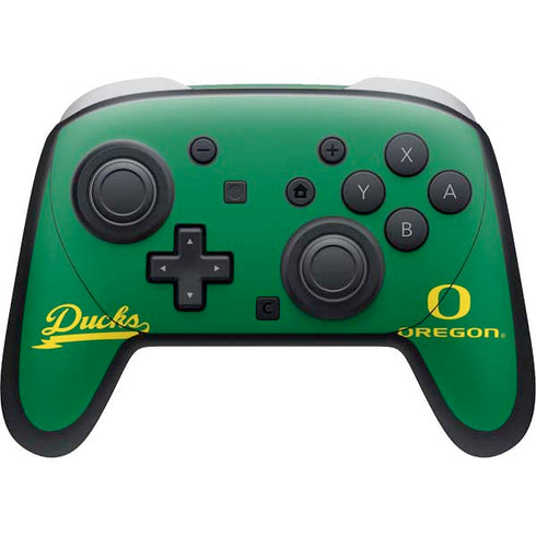University of Oregon Ducks Logo and Wings Nintendo Switch 2 (2025) Pro Controller Skin