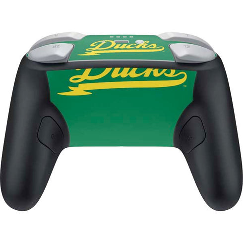 University of Oregon Ducks Logo and Wings Nintendo Switch 2 (2025) Pro Controller Skin
