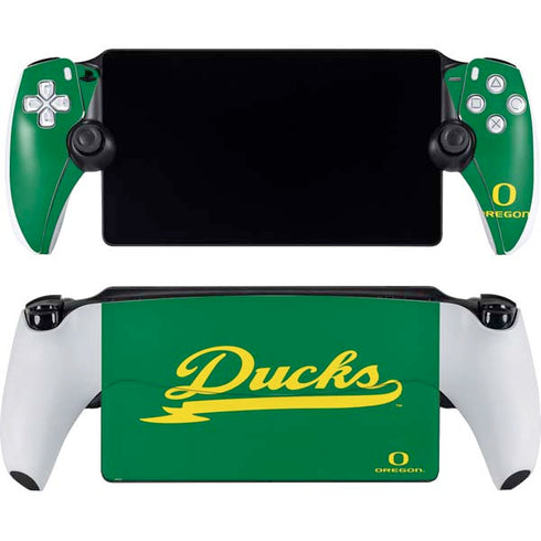 University of Oregon Ducks Logo and Wings PlayStation Portal Remote Player Skin