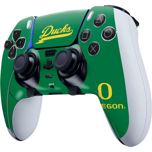 University of Oregon Ducks Logo and Wings PS5 DualSense Edge Pro Controller Skin