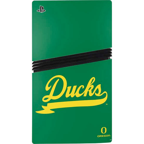 University of Oregon Ducks Logo and Wings PS5 Pro Bundle Skin