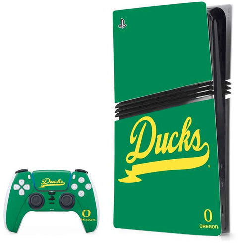 University of Oregon Ducks Logo and Wings PlayStation PS5 Skins