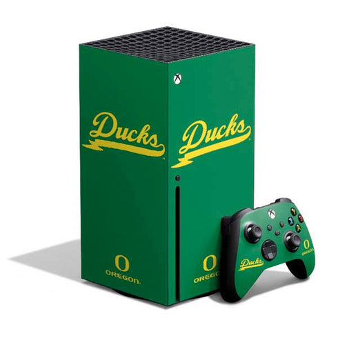 University of Oregon Ducks Logo and Wings Xbox Series X Skins