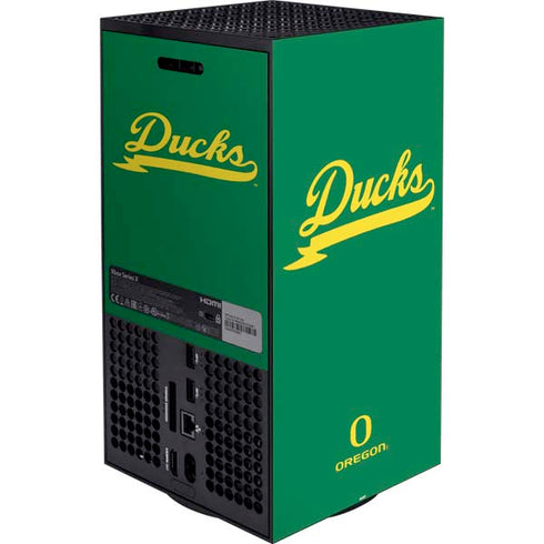 University of Oregon Ducks Logo and Wings XBox Series X Digital Edition Bundle Skin