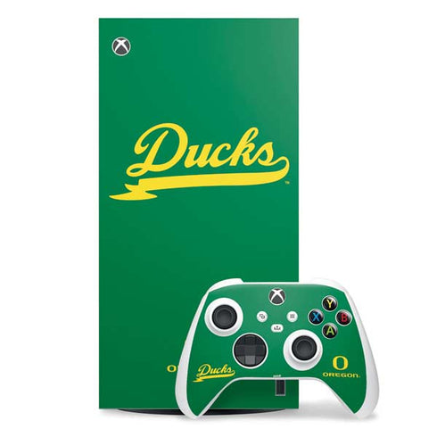 University of Oregon Ducks Logo and Wings Xbox Series X Skins