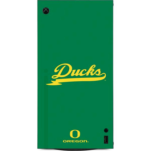 University of Oregon Ducks Logo and Wings XBox Series X Digital Edition Console Skin