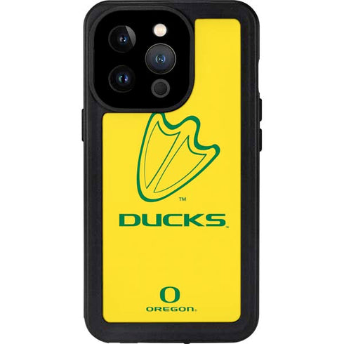University of Oregon Ducks Logo iPhone 15 Pro Waterproof Case