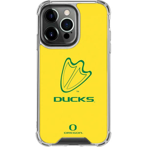 University of Oregon Ducks Logo iPhone 16 Pro Clear Case