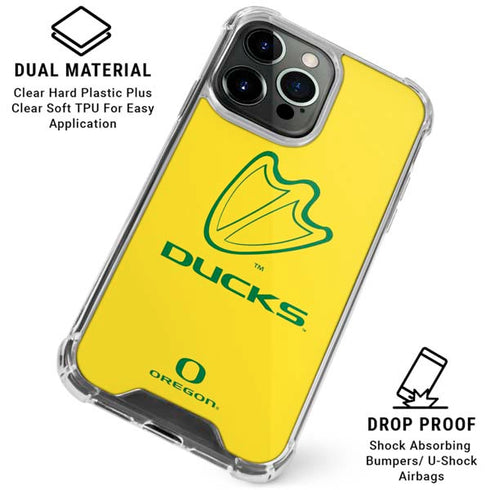 University of Oregon Ducks Logo iPhone 16 Pro Clear Case