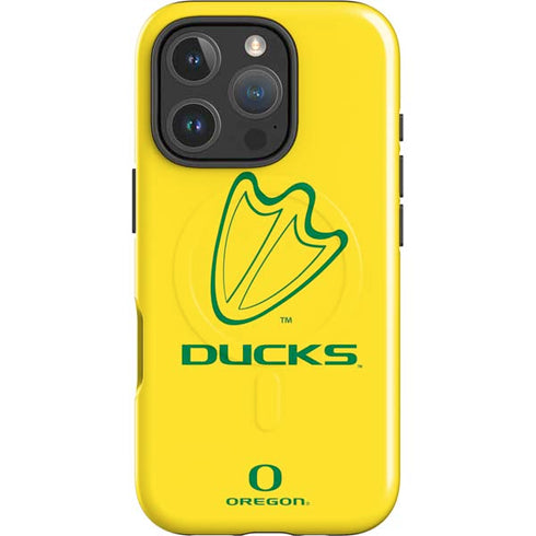 University of Oregon Ducks Logo iPhone 16 Pro Magsafe Impact Case