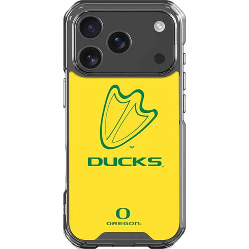 University of Oregon Ducks Logo iPhone 17 Pro Clear Case