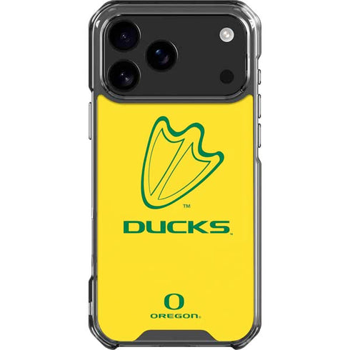 University of Oregon Ducks Logo iPhone 18 Pro Max Clear Case