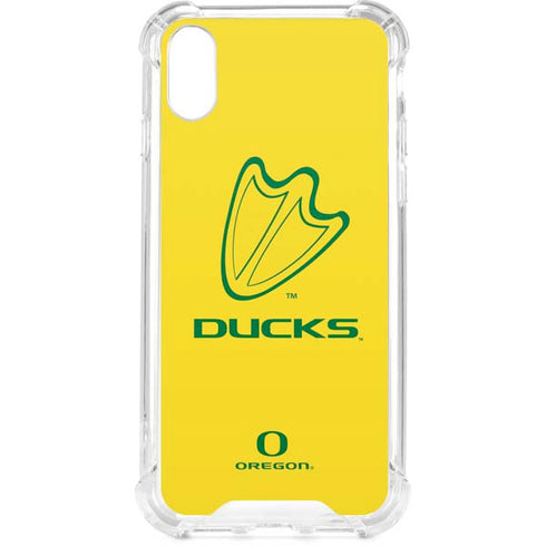 University of Oregon Ducks Logo iPhone XS Clear Case