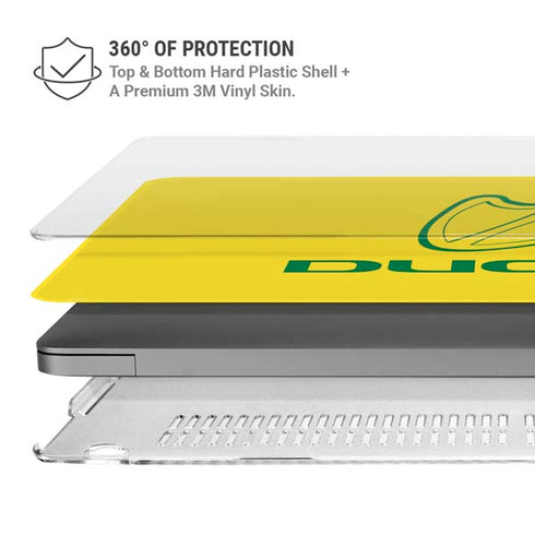 University of Oregon Ducks Logo MacBook Pro 14in (2021-24) Case plus Skin