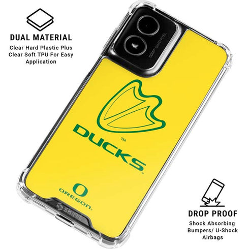 University of Oregon Ducks Logo Moto G Power 5G (2024) Clear Case