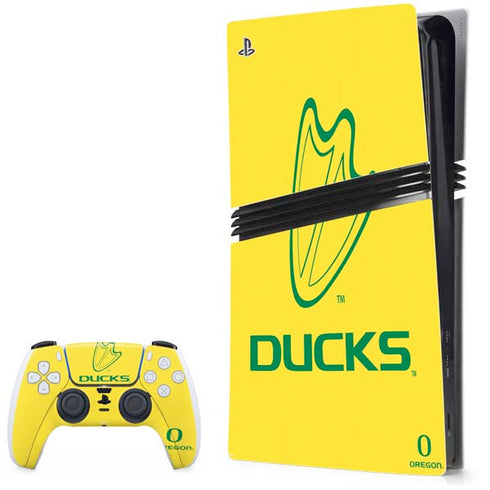 University of Oregon Ducks Logo PS5 Pro Bundle Skin