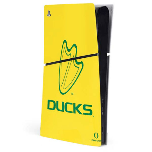 University of Oregon Ducks Logo PS5 Slim Digital Edition Console Skin