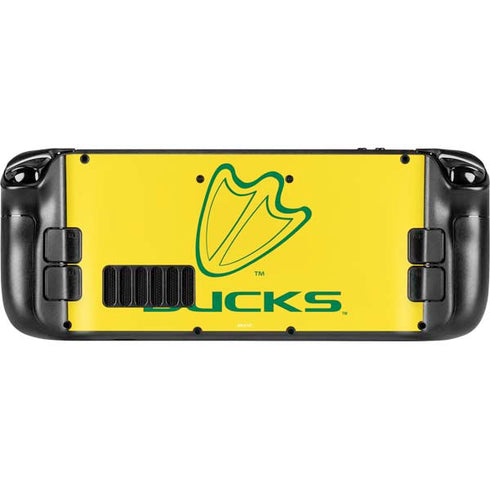 University of Oregon Ducks Logo Steam Deck Handheld Gaming Computer Skin