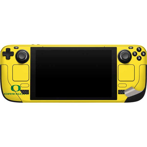 University of Oregon Ducks Logo Steam Deck Handheld Gaming Computer Skin