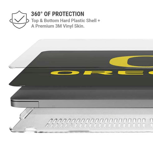 University of Oregon Ducks MacBook Pro 14in (2021-24) Case plus Skin