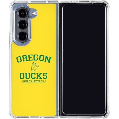 University of Oregon Ducks Quack Attack Galaxy Z Fold5 5G Clear Case