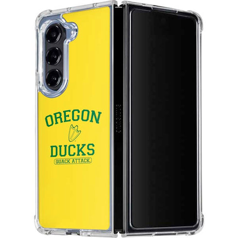 University of Oregon Ducks Quack Attack Galaxy Z Fold5 5G Clear Case