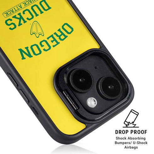 University of Oregon Ducks Quack Attack iPhone 14 Plus Kickstand Case