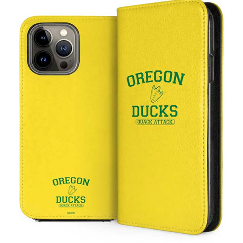 University of Oregon Ducks Quack Attack iPhone 14 Pro Max Folio Case