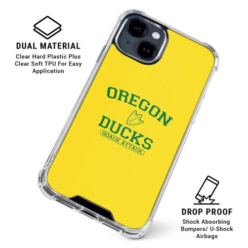 University of Oregon Ducks Quack Attack iPhone 15 Clear Case